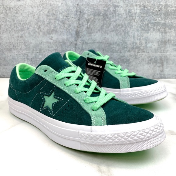 green suede converse hi tops